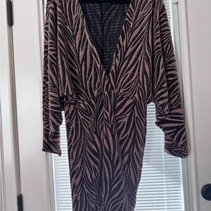 Chic Zebra Print Dress
